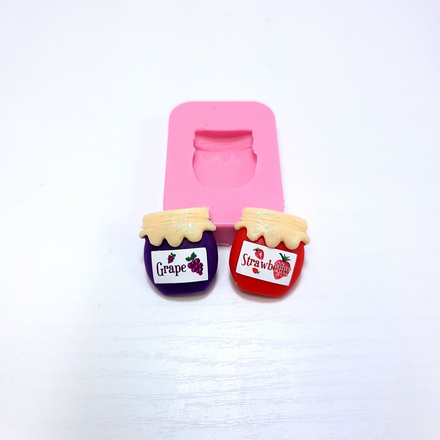 PB & J Heart Toast Miniatures Bundle Silicone Mold Set for Cake Resin Clay