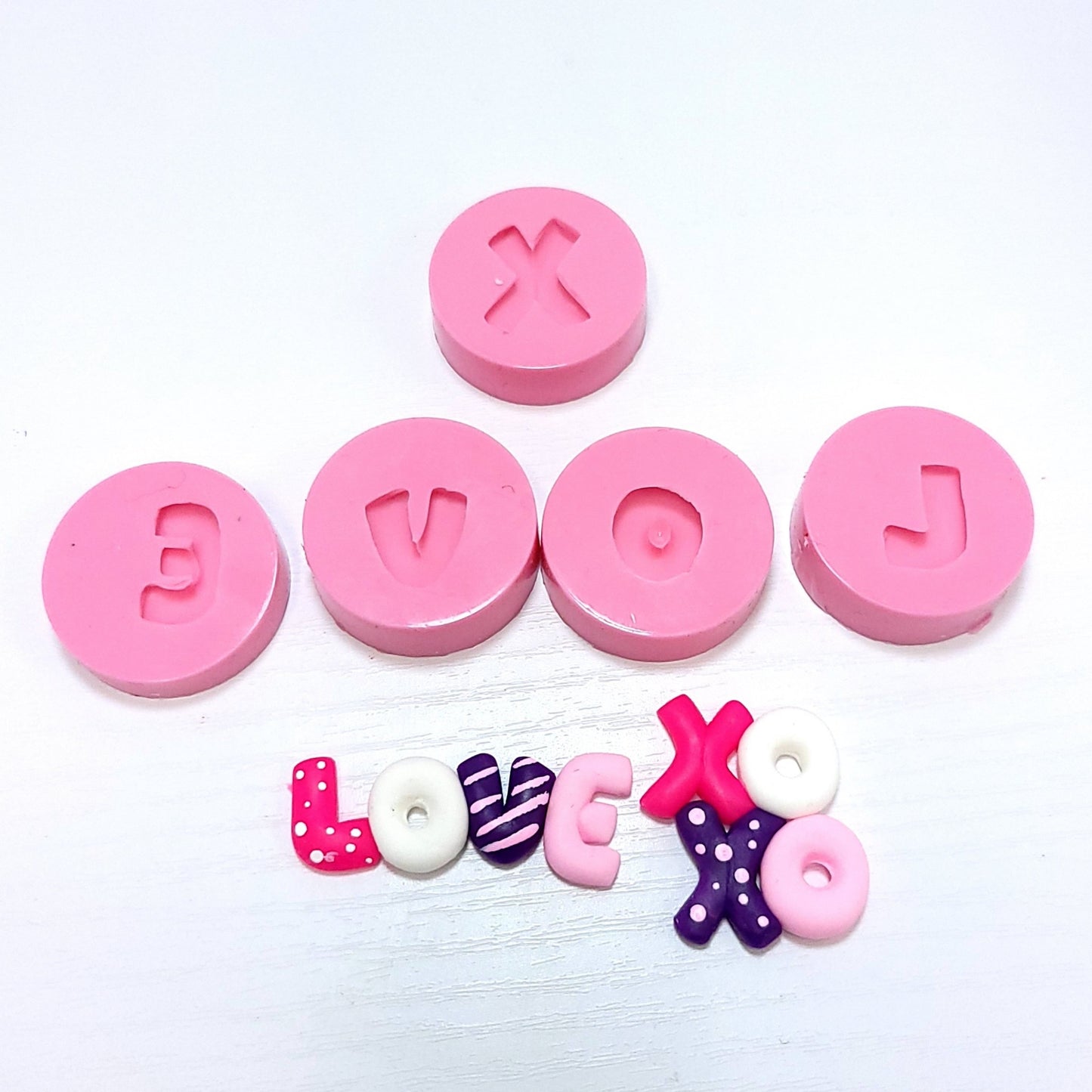 LOVE XOXO Small Words Bundle 5 Mold Multi-Project Silicone Mold MS777