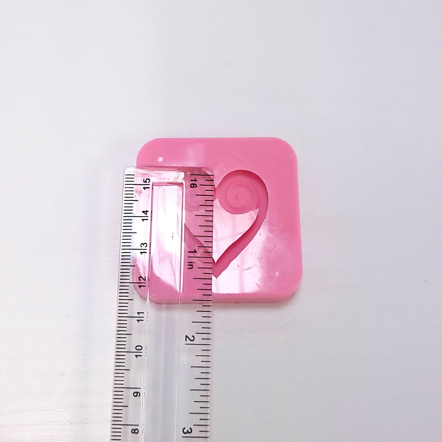 Swirl Heart Silicone Mold for Resin Clay Fondant Cupcake Miniature Crafts