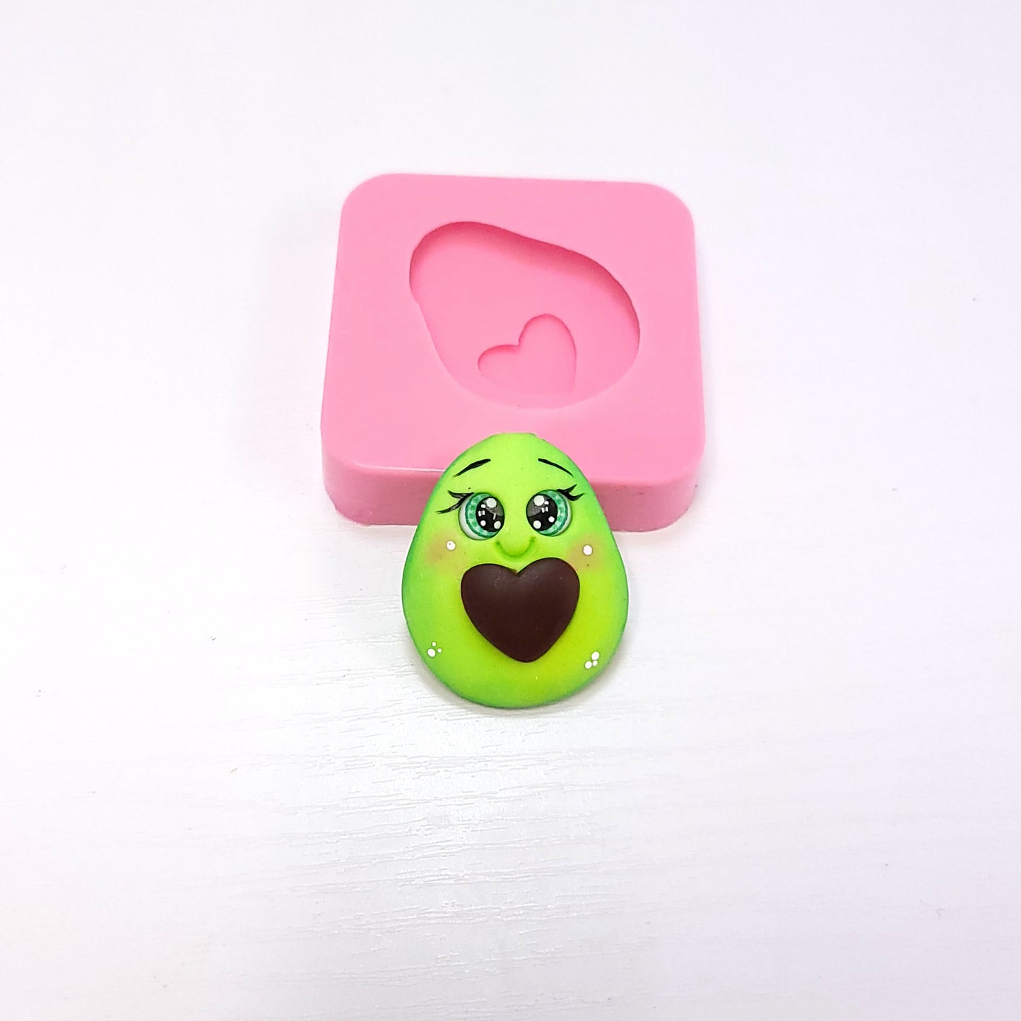 Avocado Model A Silicone Mold Miniature Cake Resin Clay Jewelry MS784