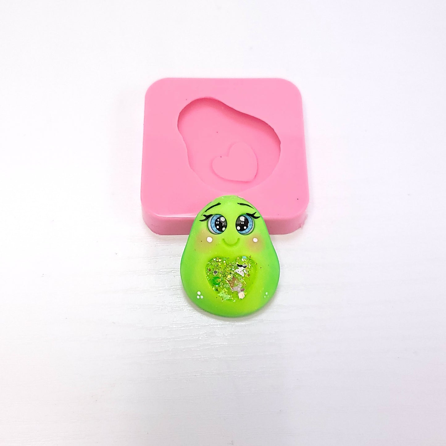Cute Avocado Miniature Silicone Mold for Cake Resin Clay Jewelry MS785