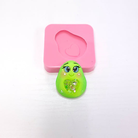 Cute Avocado Miniature Silicone Mold for Cake Resin Clay Jewelry MS785