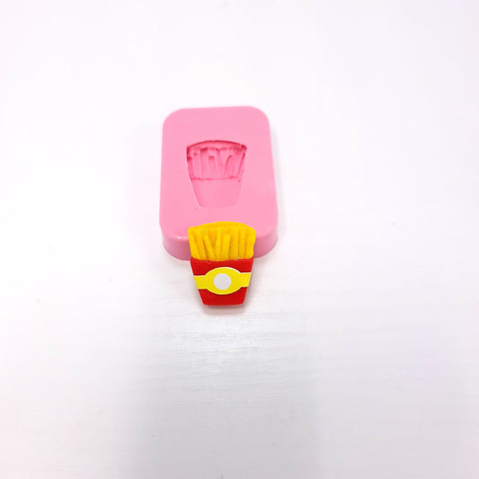 Fast Food Miniature Silicone Mold Set Burger Fries Multi Project Crafts