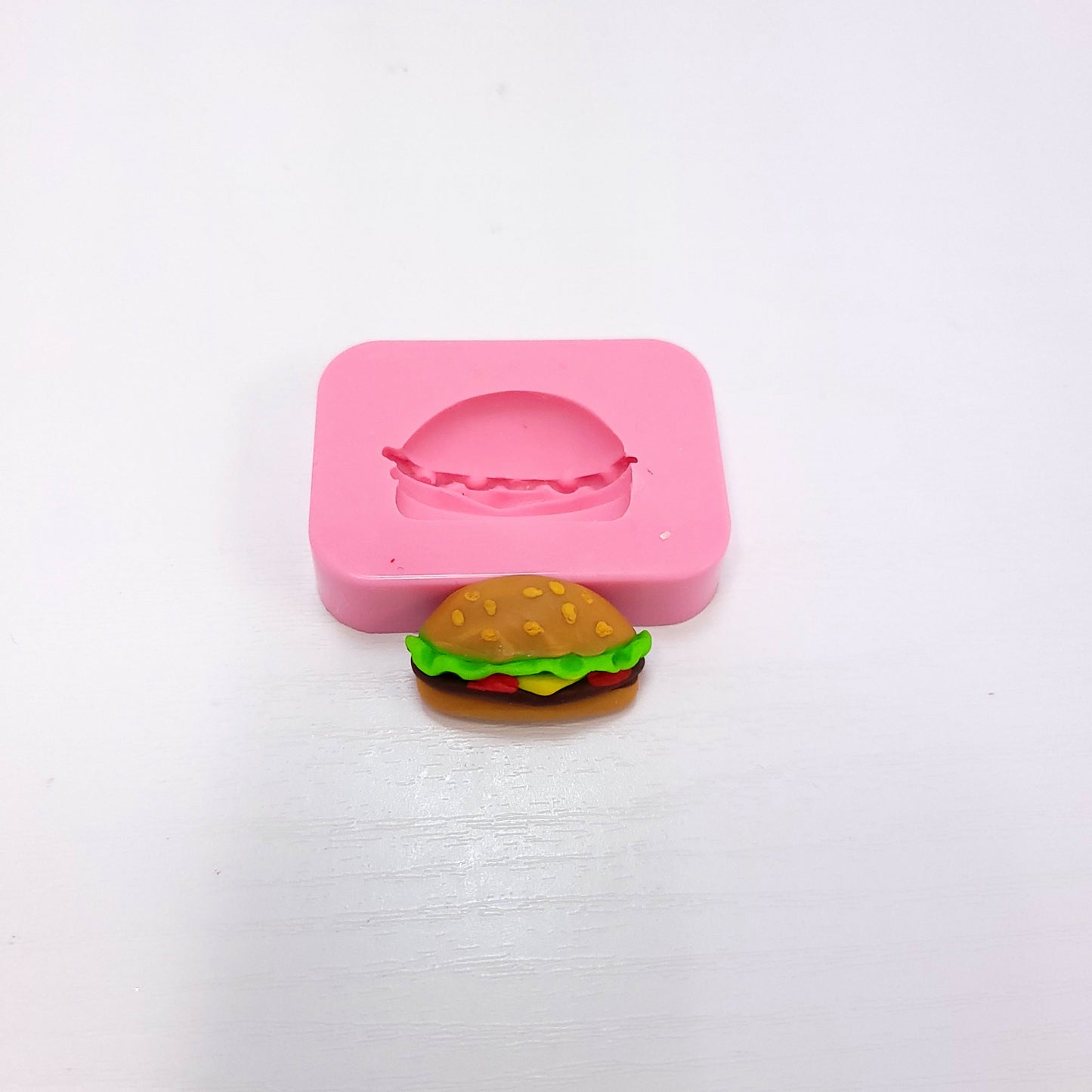 Fast Food Miniature Silicone Mold Set Burger Fries Multi Project Crafts