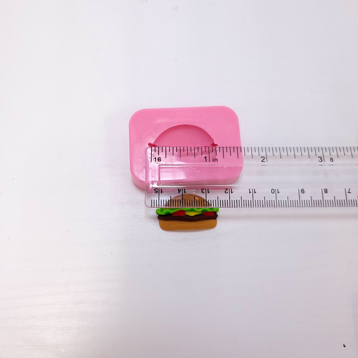 Fast Food Miniature Silicone Mold Set Burger Fries Multi Project Crafts