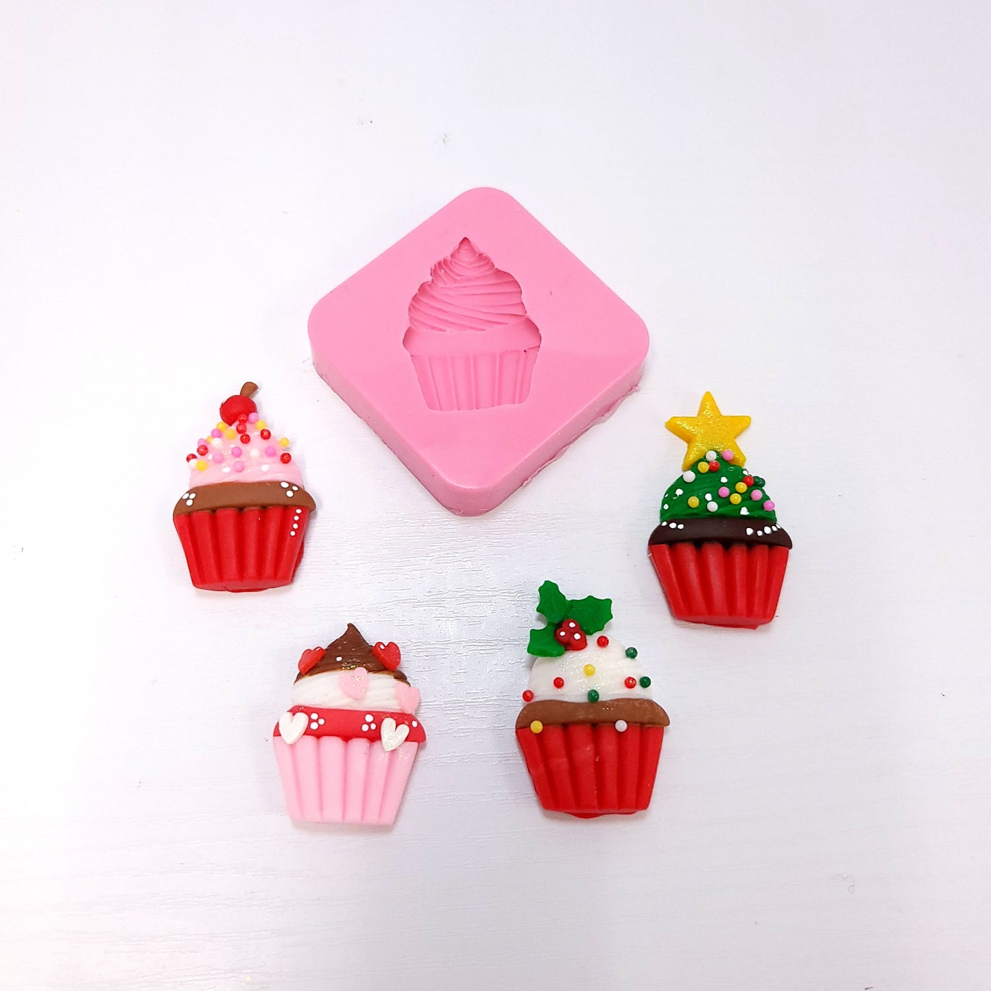 Cupcake Miniatures Multi Project Silicone Mold for Cake Resin Clay Crafts MS789