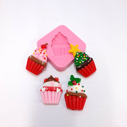 Cupcake Miniatures Multi Project Silicone Mold for Cake Resin Clay Crafts MS789