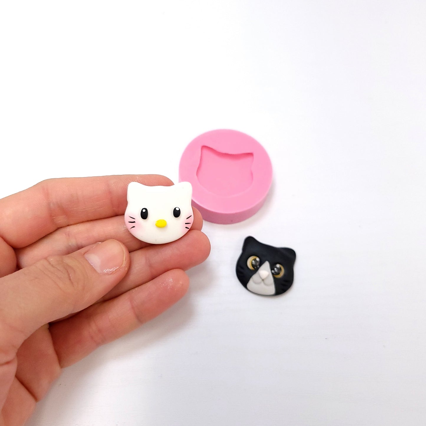 Cute Small Kitty Cat Multi Project Silicone Mold MS822