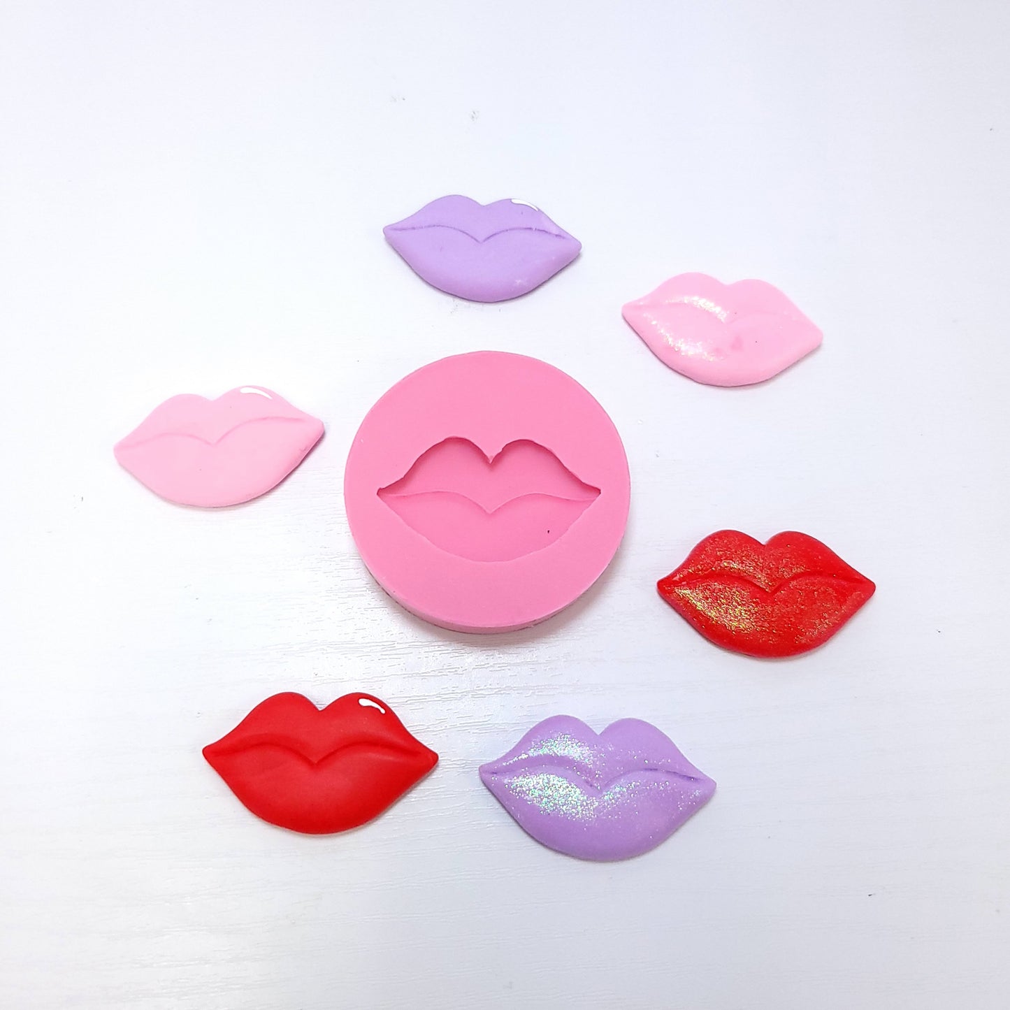 Lips Kiss Multi Project Silicone Mold MS797 for Cake Resin Clay Crafts
