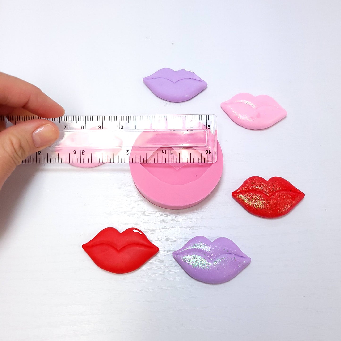 Lips Kiss Multi Project Silicone Mold MS797 for Cake Resin Clay Crafts
