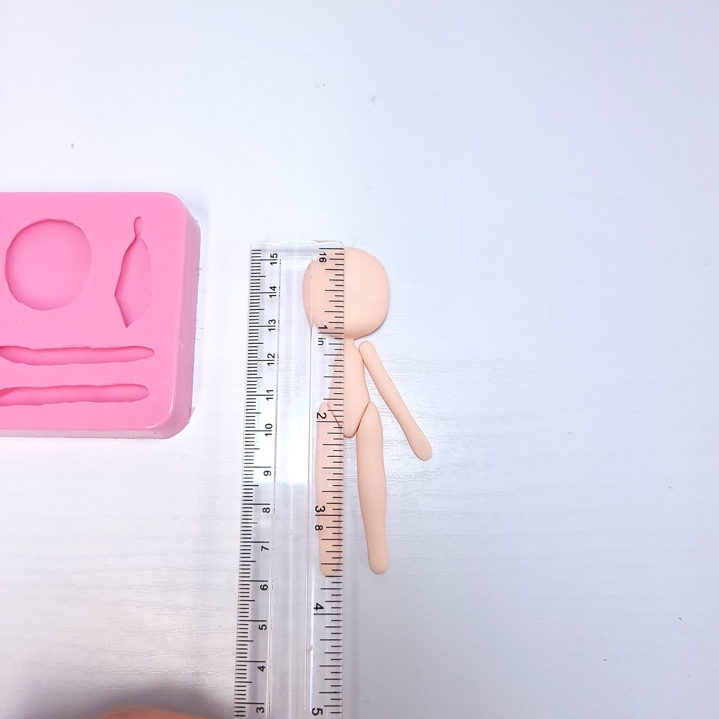 Doll Complete Body Silicone Mold for Cake Resin Clay Miniatures MS800