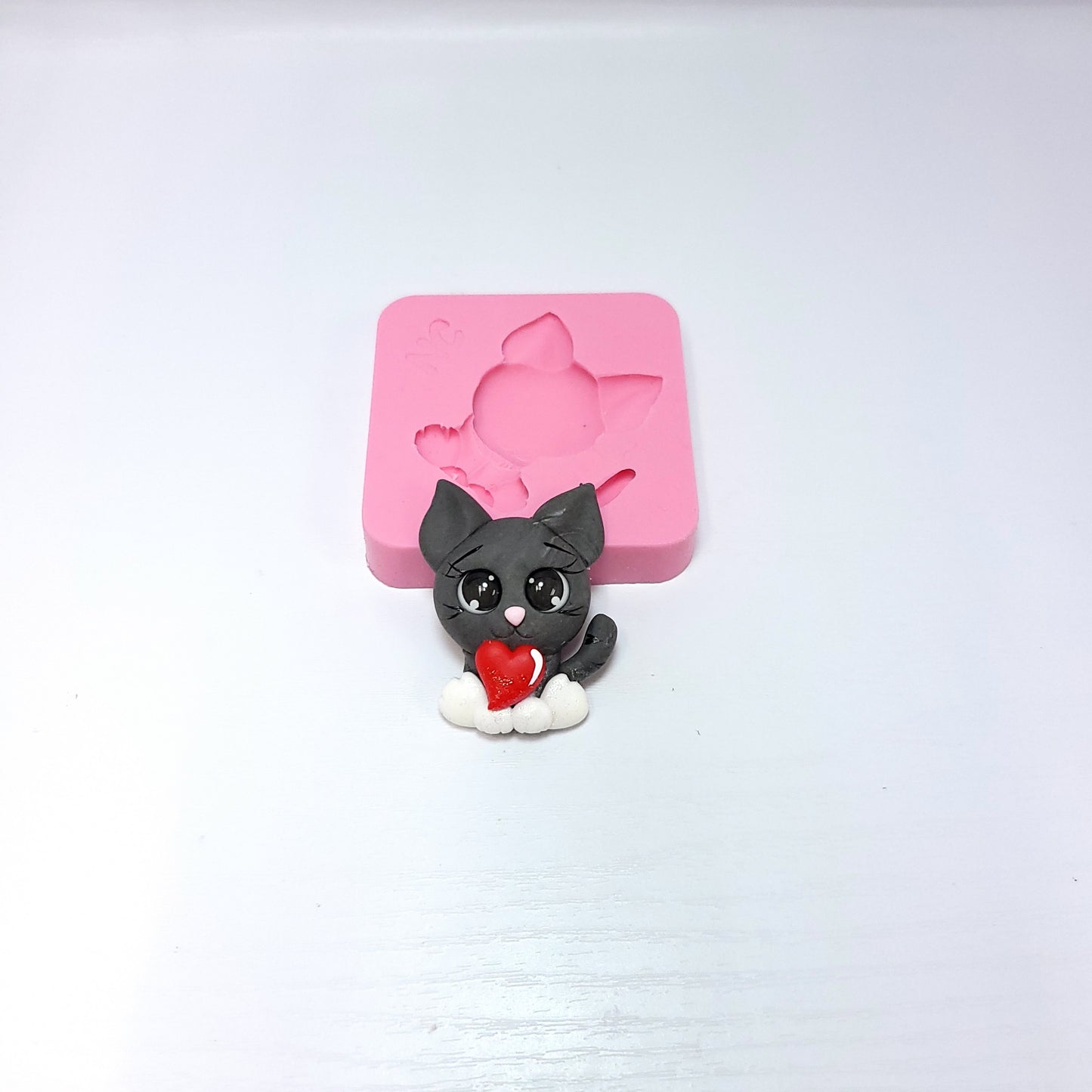 Cute Sitting Cat Multi-Project Silicone Mold MS815