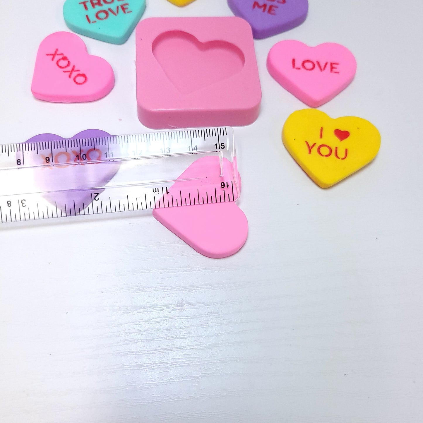 Talking Heart Stencil Multi-Project Silicone Mold MS804 for Cake Resin Clay Crafts