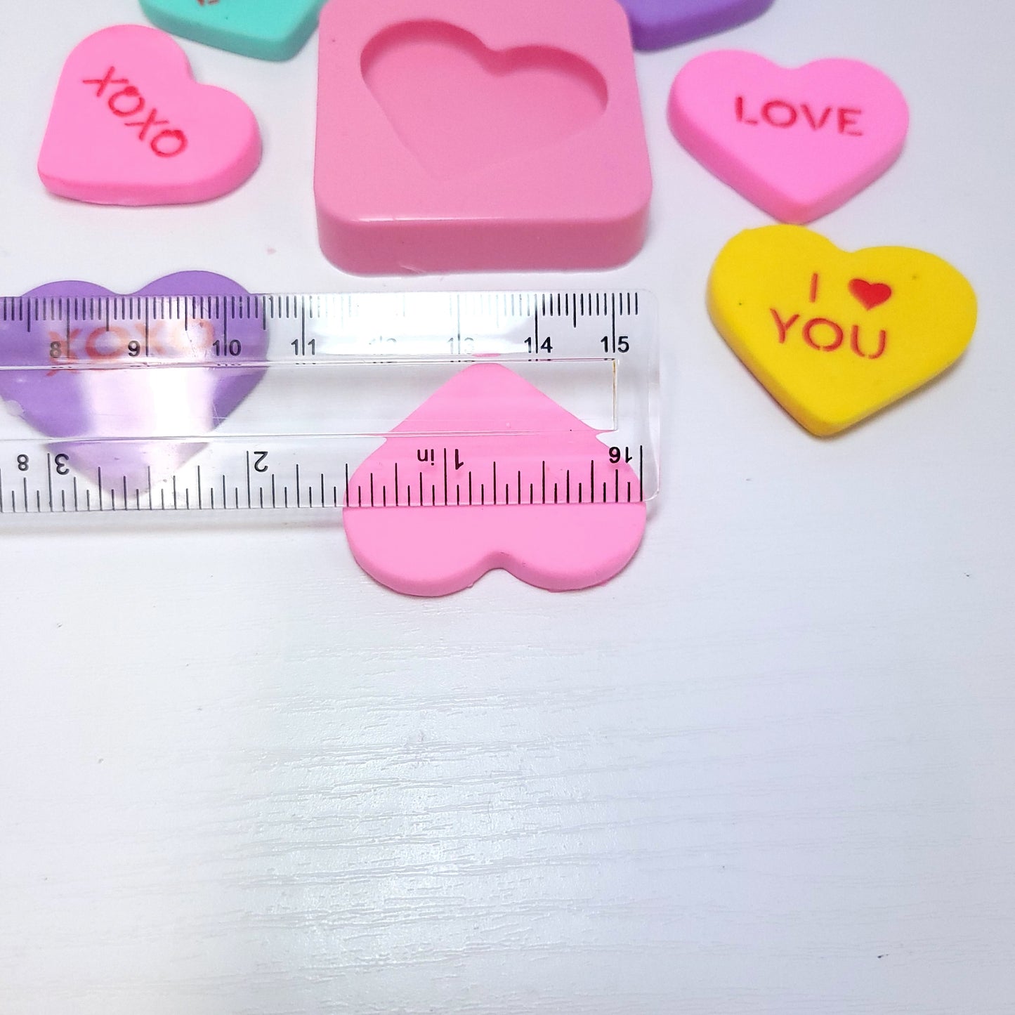 Talking Heart Stencil Multi-Project Silicone Mold MS804 for Cake Resin Clay Crafts