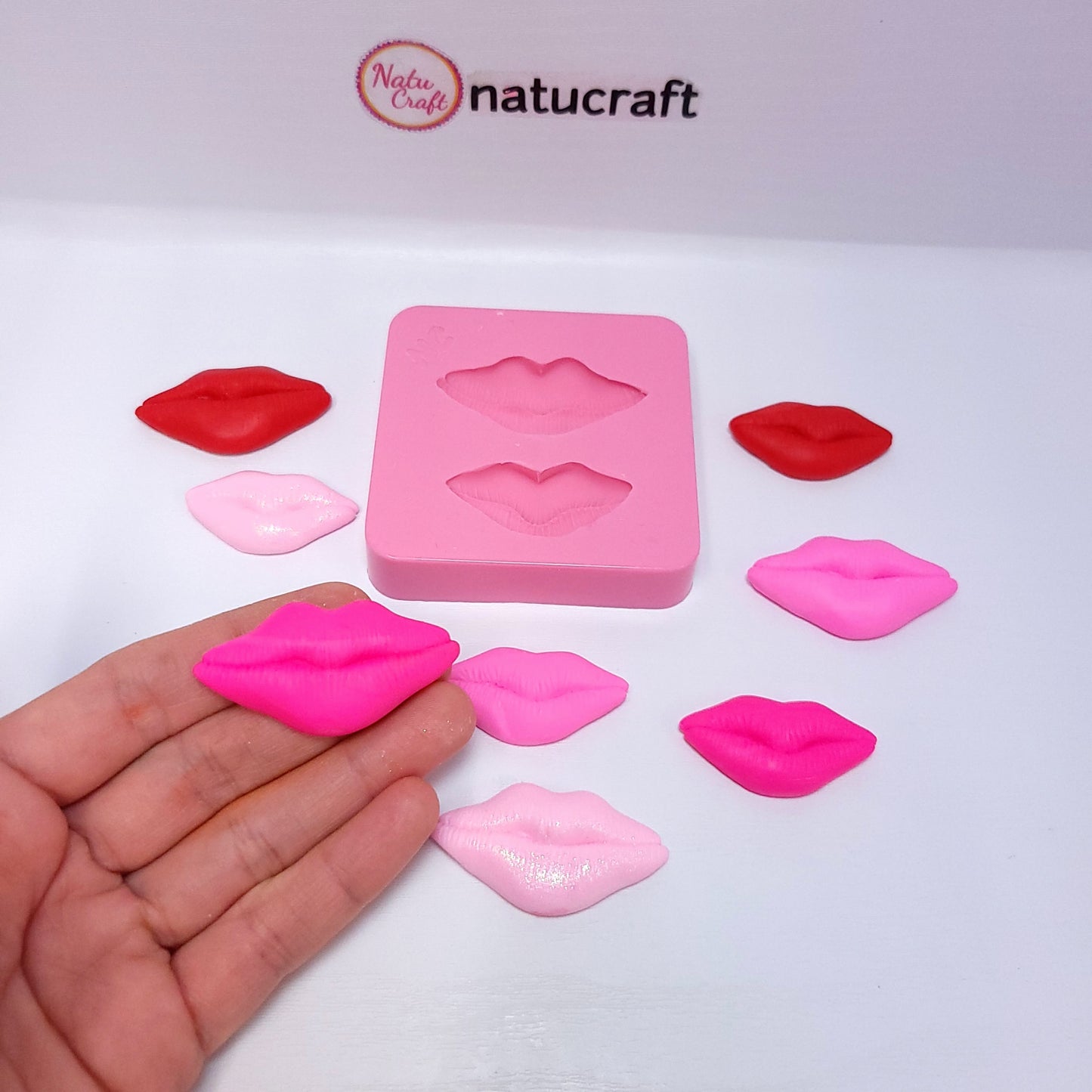 Lips Kiss Silicone Mold Mini Candy Fondant Resin Polymer Clay