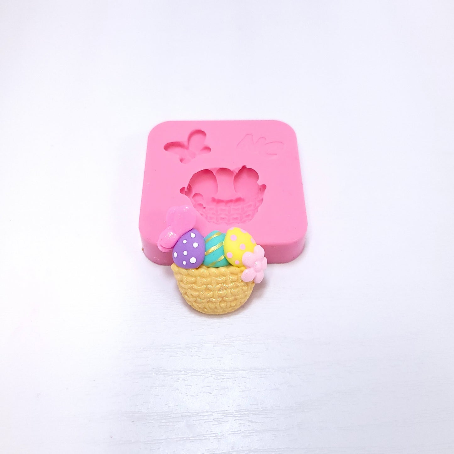 Easter Basket Eggs Silicone Mold for Cake Resin Clay Miniatures