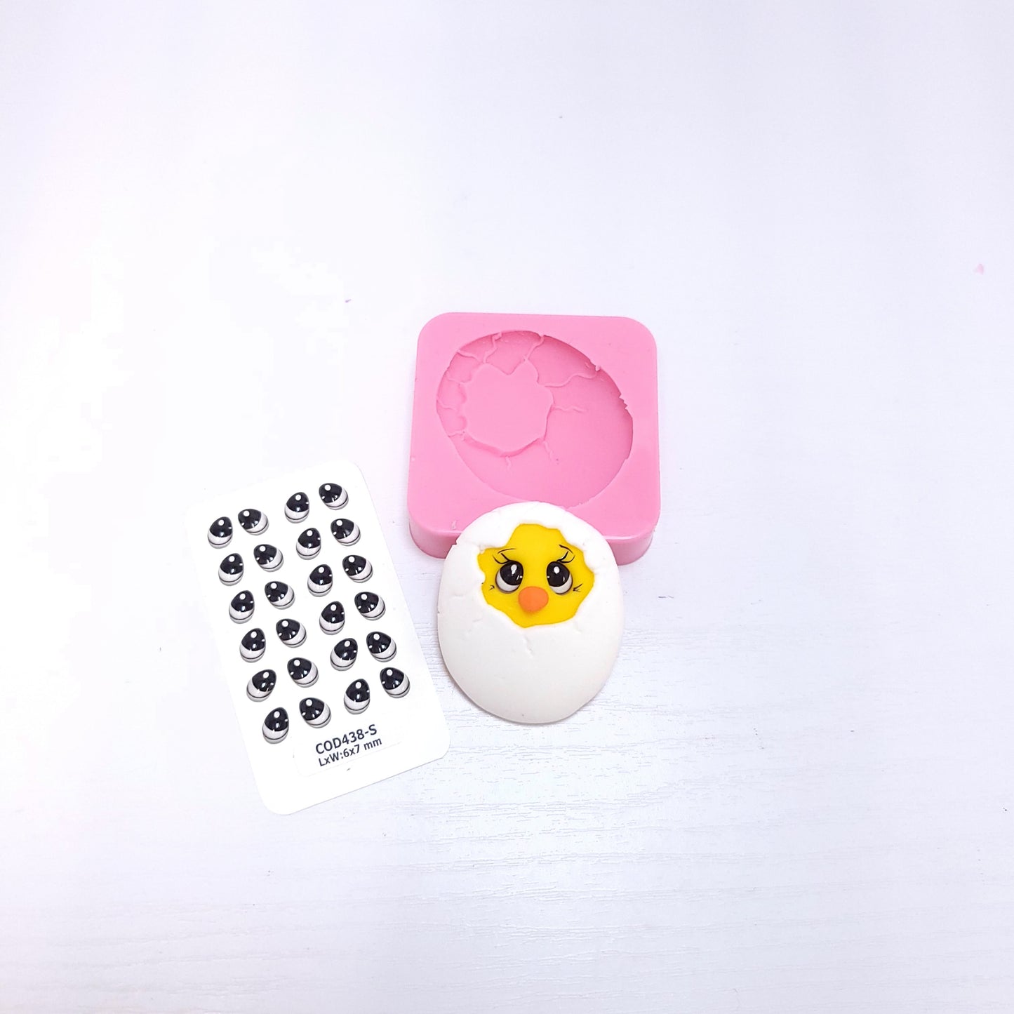 Hatching Chick Egg Miniature Silicone Mold for Cake Fondant Resin Crafts