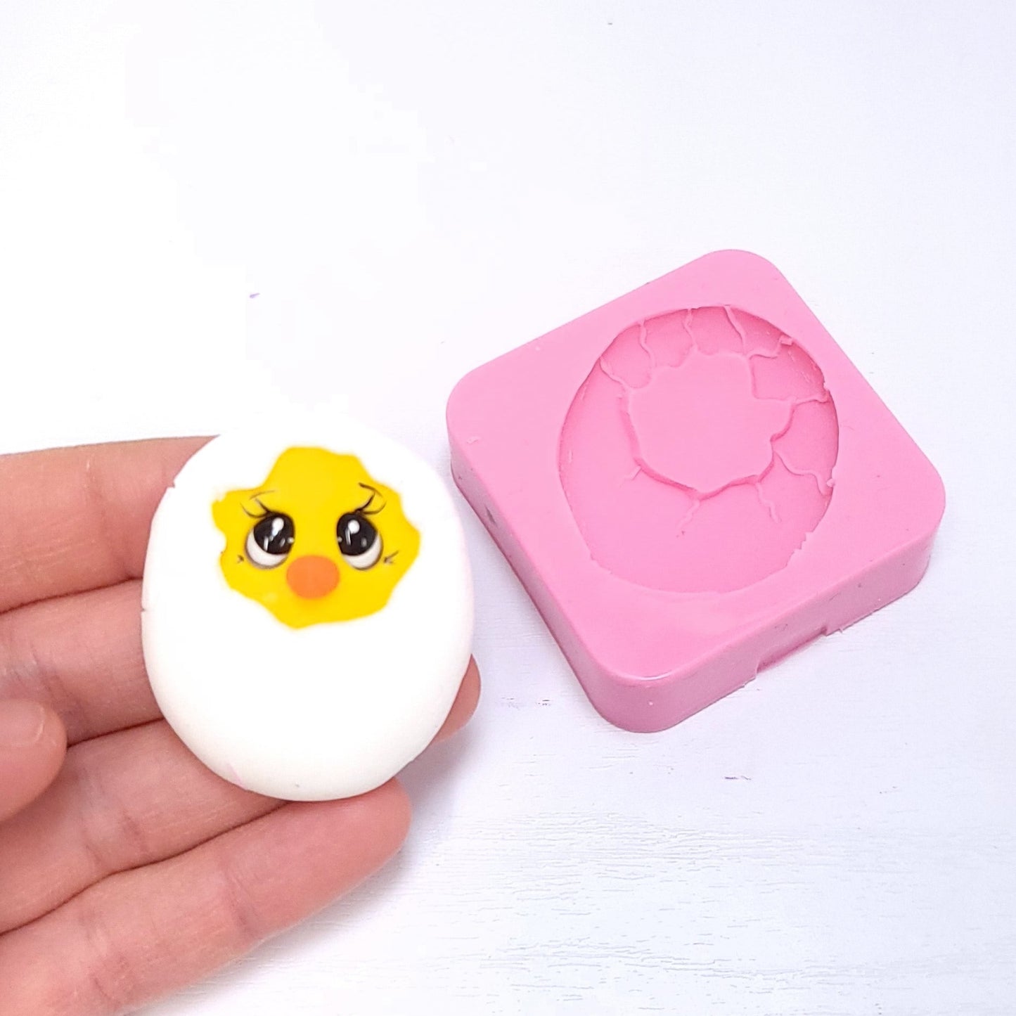 Hatching Chick Egg Miniature Silicone Mold for Cake Fondant Resin Crafts