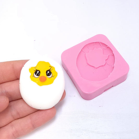 Hatching Chick Egg Miniature Silicone Mold for Cake Fondant Resin Crafts