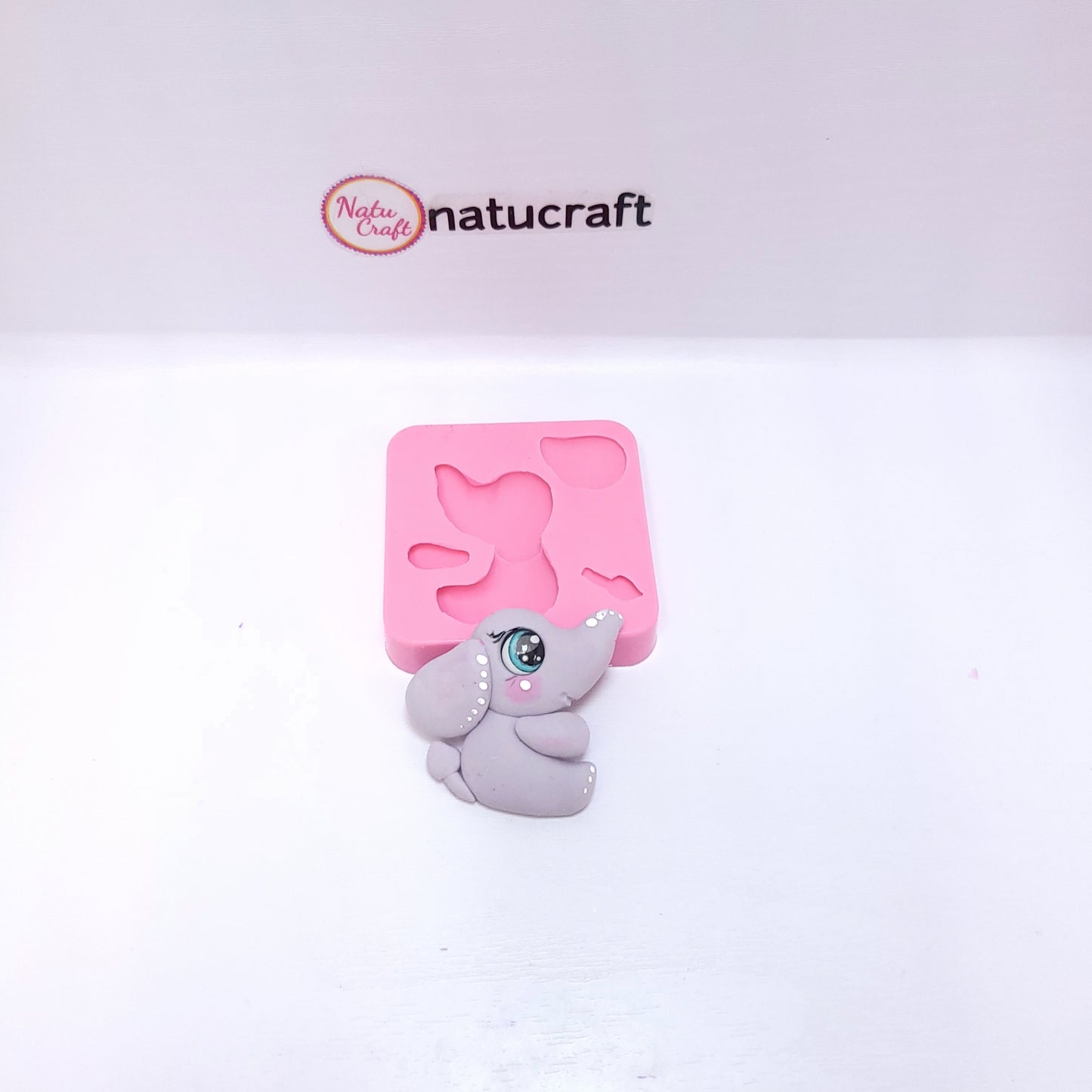 Baby Elephant Multi Project Silicone Mold for Cake Resin Clay Fondant Crafts MS840
