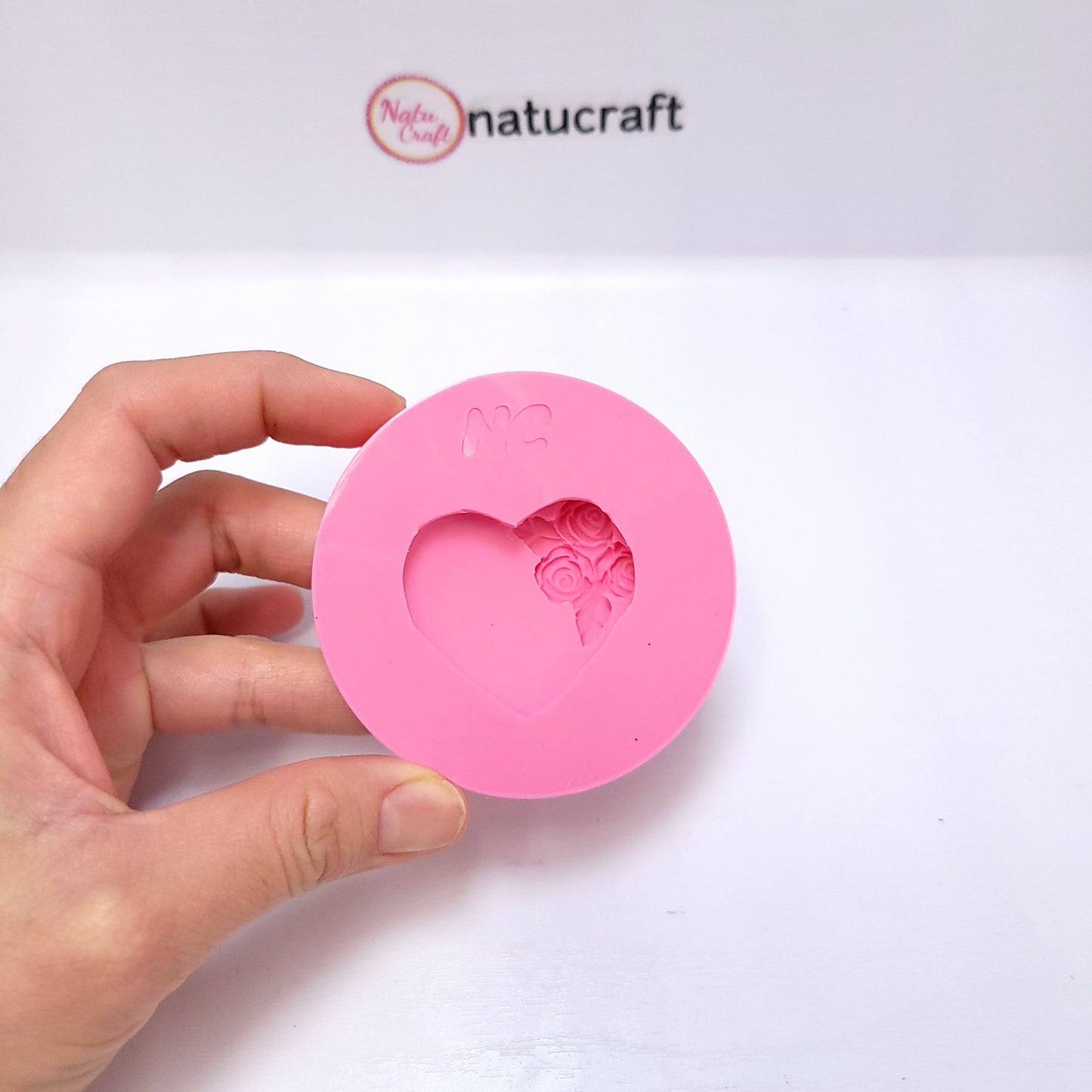 Rose Floral Heart Mothers Day Silicone Mold for Resin Clay Fondant