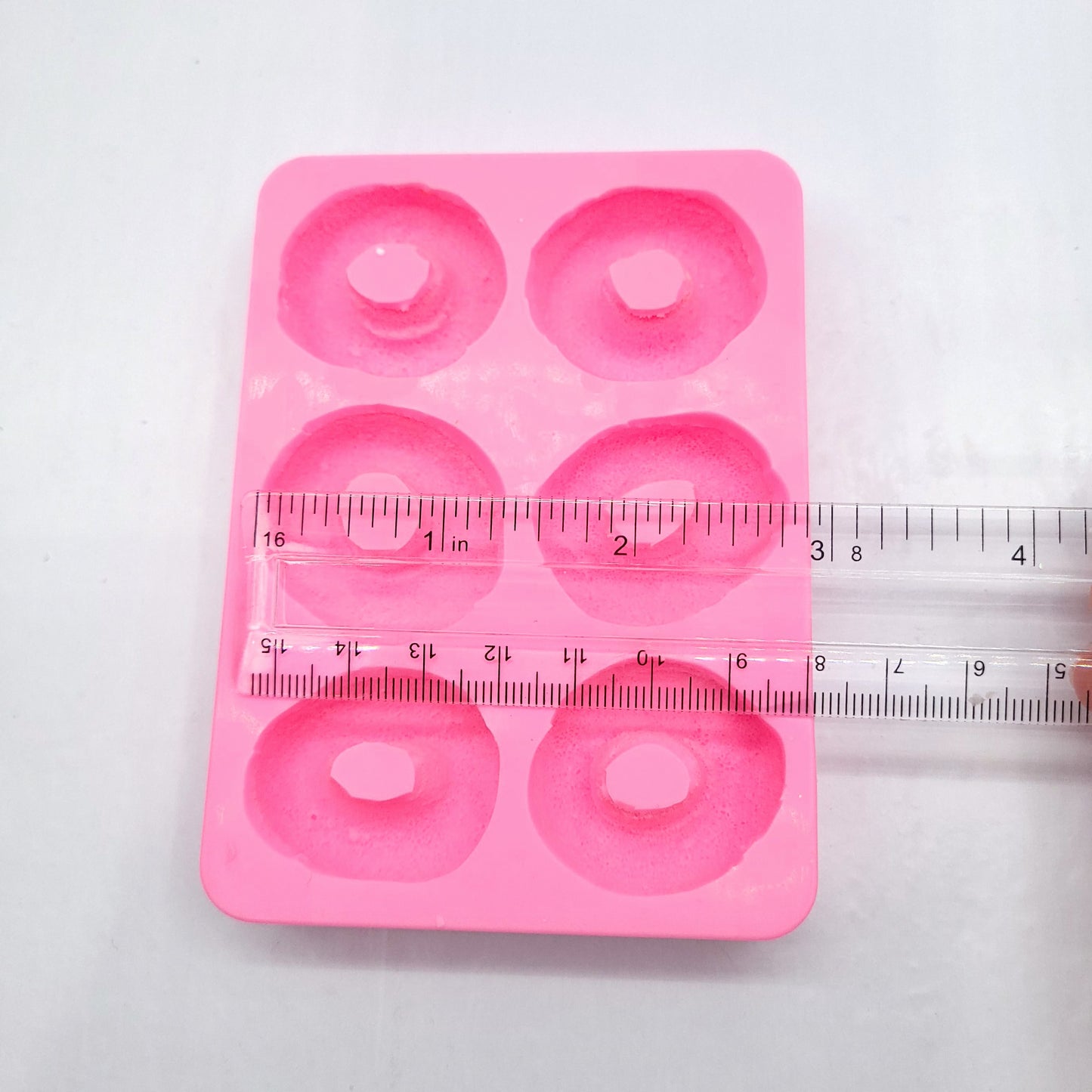 Peach rings 6 cavities Wax mold Resin mold Soap mold Realistic gummy peach rings realistic Flexible mold NC078