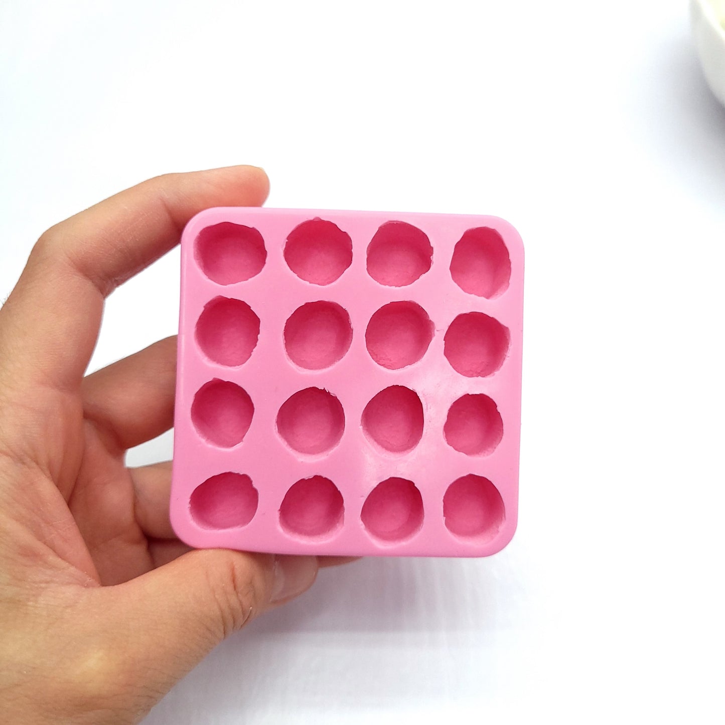 Mini Marshmallow Silicone Mold 16 cavities Wax mold Resin mold Soap mold Realistic Marshmallow Flexible mold NC039