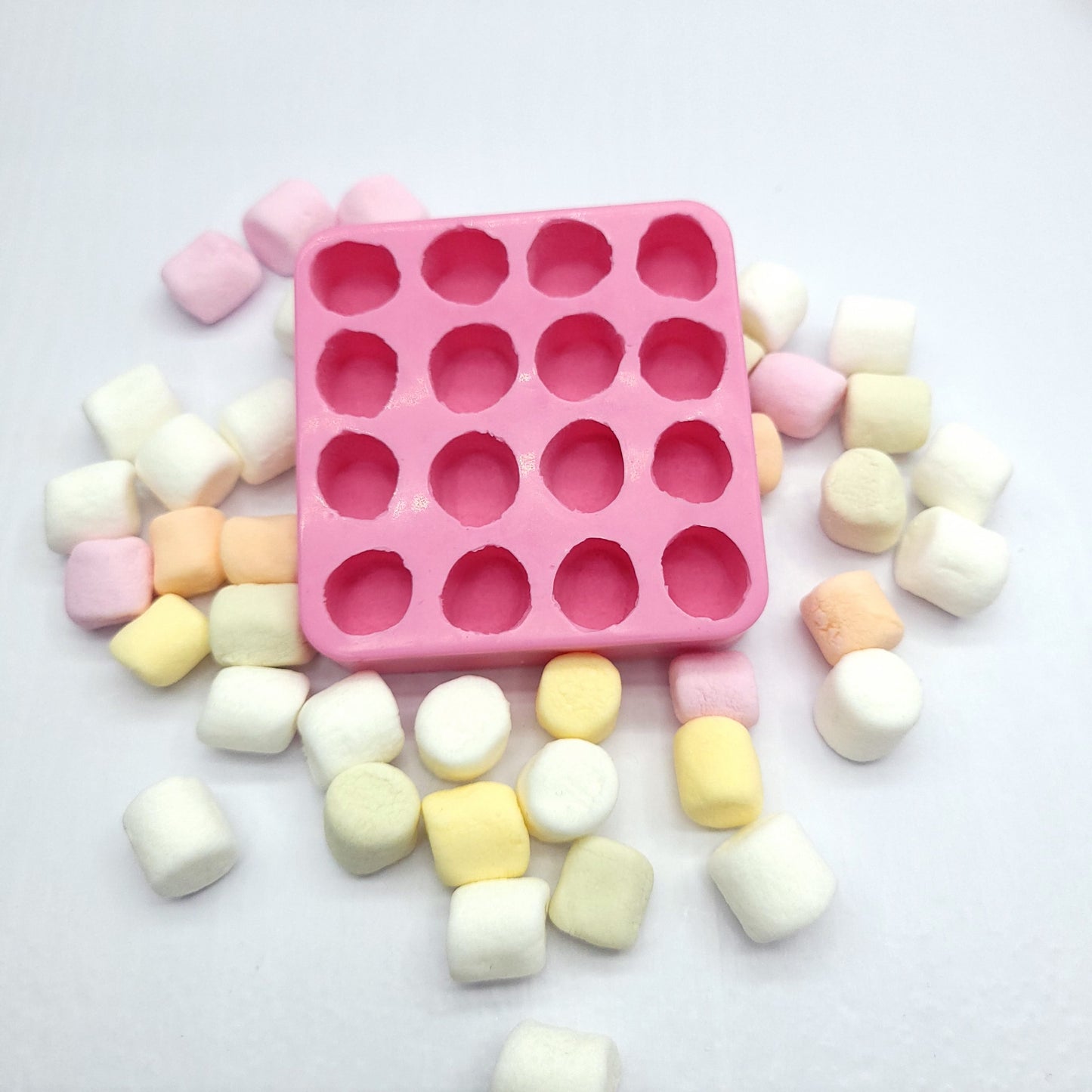 Mini Marshmallow Silicone Mold multi cavities Wax mold Resin mold Soap mold Realistic Marshmallow Flexible mold