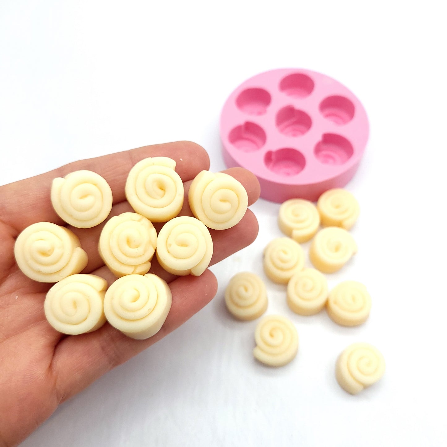 Silicone Miniature Cinnamon Rolls Mold - Craft Irresistible Wax Melts and Candle Toppings NC002