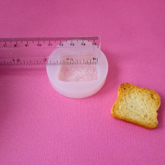 Bread toast miniature cookie pastry wax melts mold Soap  and Candle Mold for Wax, Mold for Resin NC084