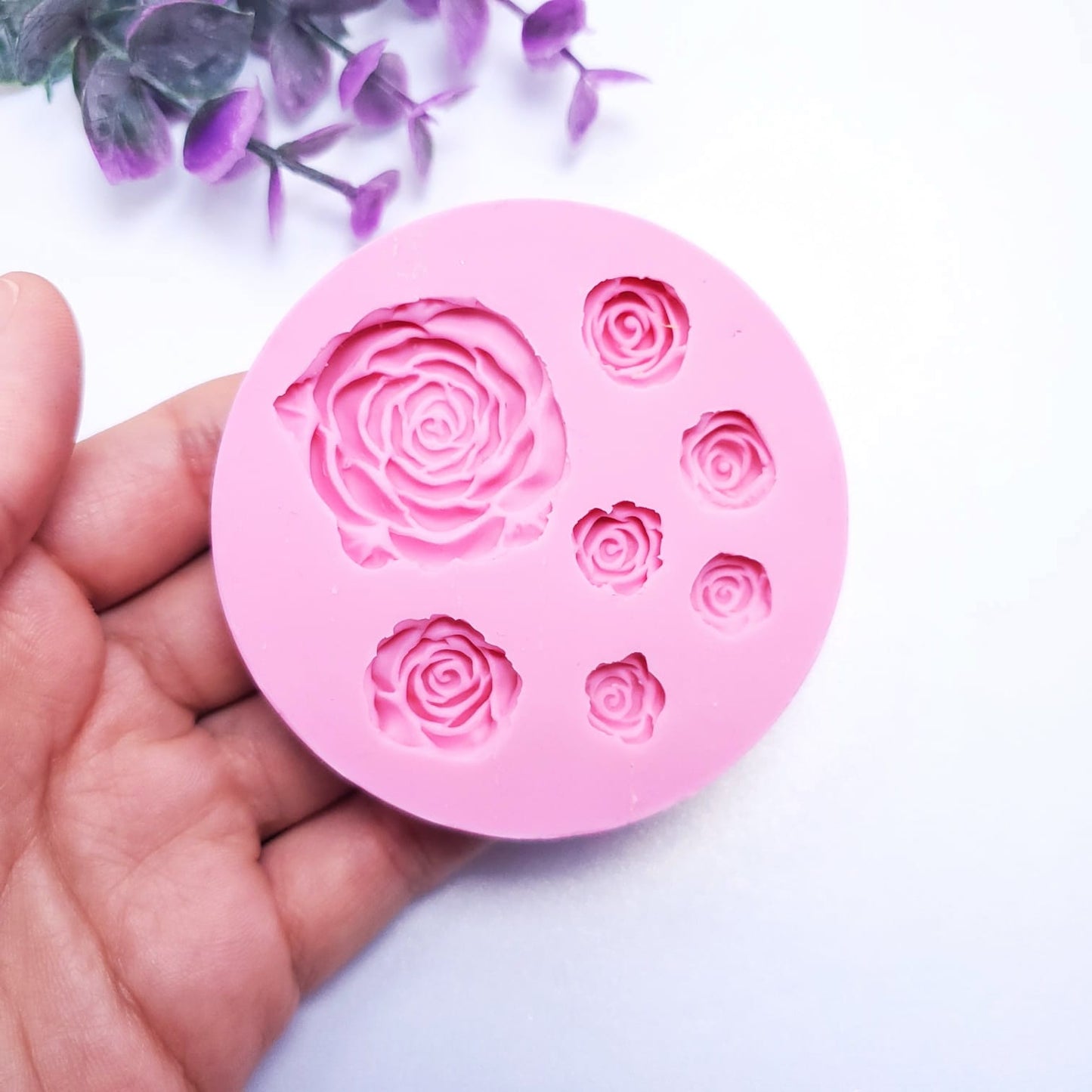 Multi-Size Roses Silicone Mold for Cake Decorating Resin Clay Fondant Crafts MS024