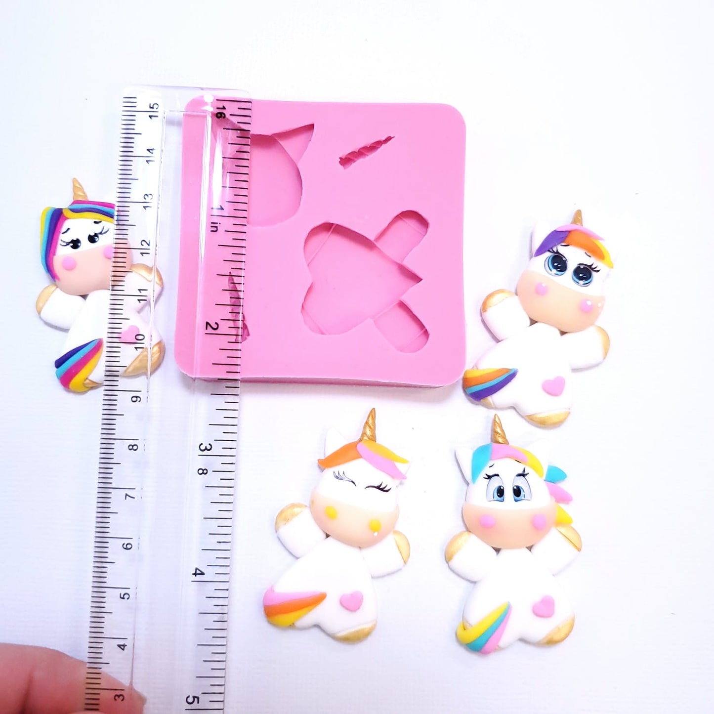 Happy Unicorn Full Body Multi-Project Silicone Mold for Crafts MS346