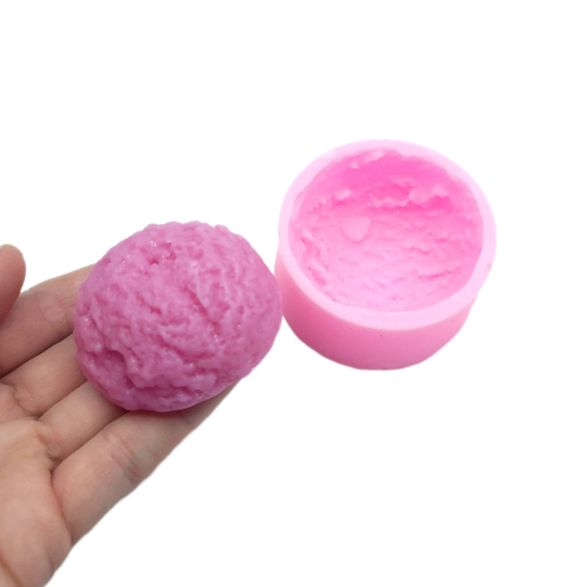 Ice Cream cone Ice cream scoop  Wax mold Resin mold Soap mold Realistic Flexible mold