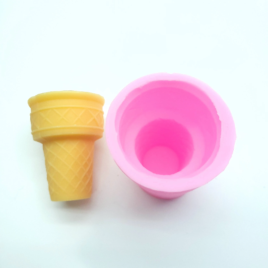 Ice Cream cone Ice cream scoop  Wax mold Resin mold Soap mold Realistic Flexible mold