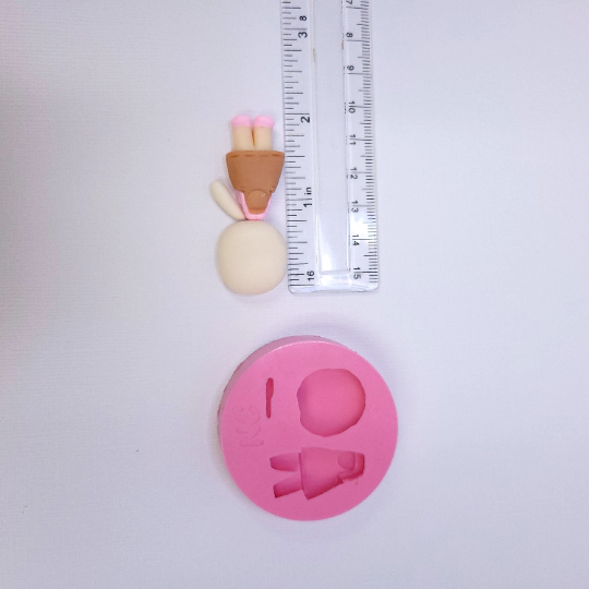 Tiny Doll Body & Head Multi-Project Silicone Mold for Miniatures MS878