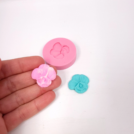 Orchid Flower Miniature Earrings Silicone Mold for Cake Resin Clay Jewelry MS879