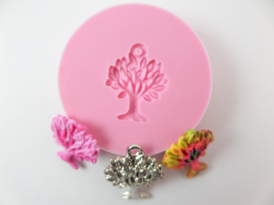 Mini Tree Silicone Mold for Resin, Clay, Fondant, Jewelry and Crafts