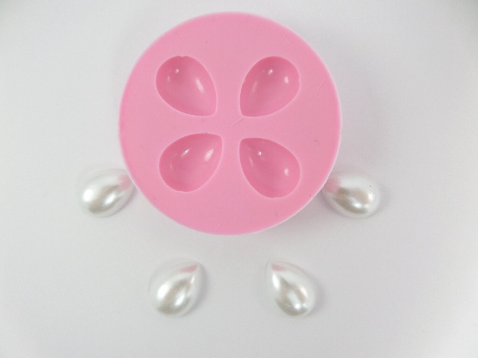 Pearl Drop Mold for Resin, Fondant, Polymer Clay and Miniature Crafts