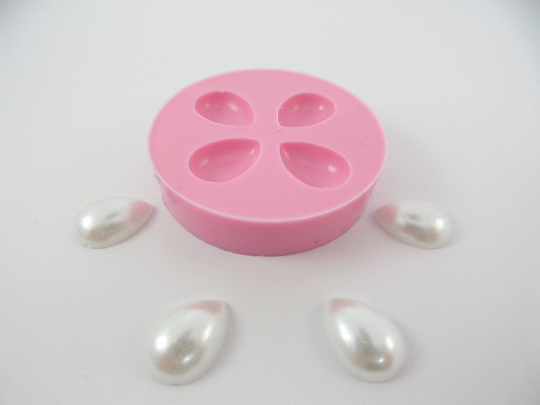 Pearl Drop Mold for Resin, Fondant, Polymer Clay and Miniature Crafts