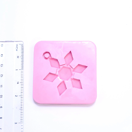 Snowflake Pendant Silicone Mold for Resin, Clay, Fondant, Jewelry Making