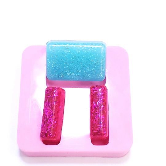 Geometric Silicone Mold for Resin, Polymer Clay, Fondant, Jewelry and Miniatures