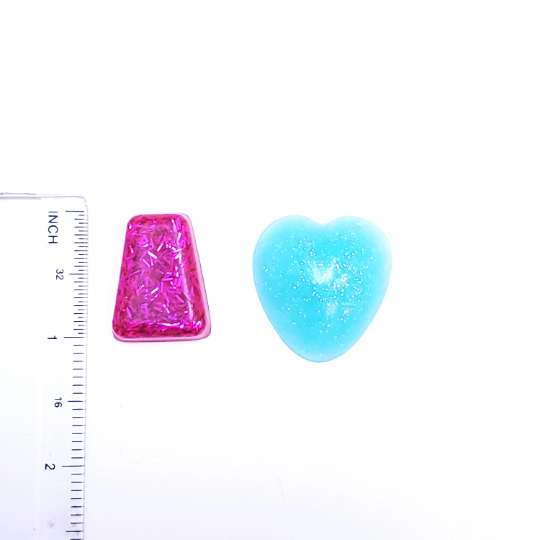 Heart & Gem Silicone Mold for Resin, Fondant, Clay, Jewelry Making
