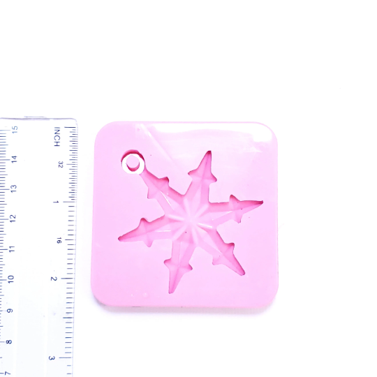Snowflake Pendant Silicone Mold for Resin Clay Fondant Jewelry Making