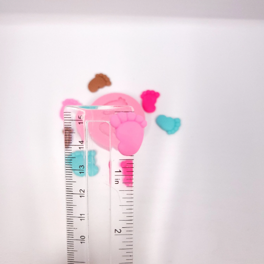 Baby Feet Silicone Mold for Baby Shower Miniatures Earrings Fondant Crafts MS869