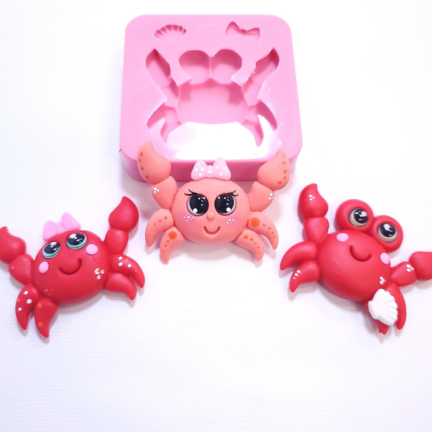 Cute Crab Summer Collection Under the sea Edition Multi-Project Silicone mold NC094