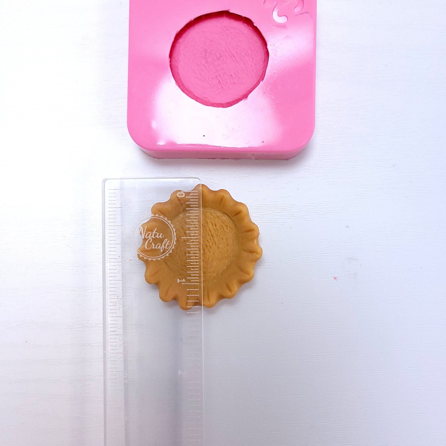 Pie Crust silicone mold - Miniature pie crust - Dollhouse silicone mold NC079