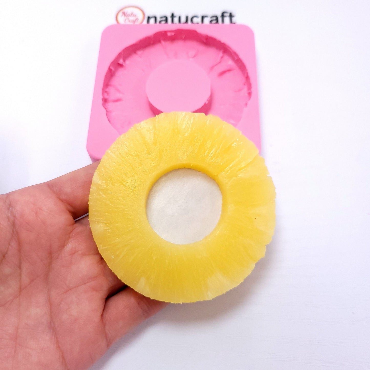 Pineapple slice wheel Silicone mold, Pineapple ring Silicone mold, summer pineapple mold