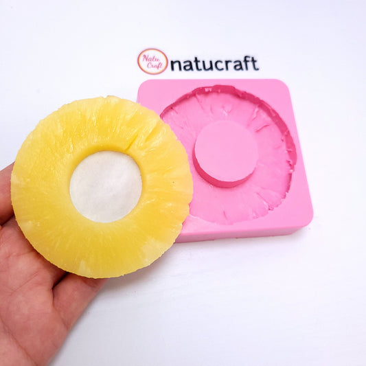 Pineapple slices Silicone Mold Wax mold Resin mold Soap mold Realistic pineapple flexible mold