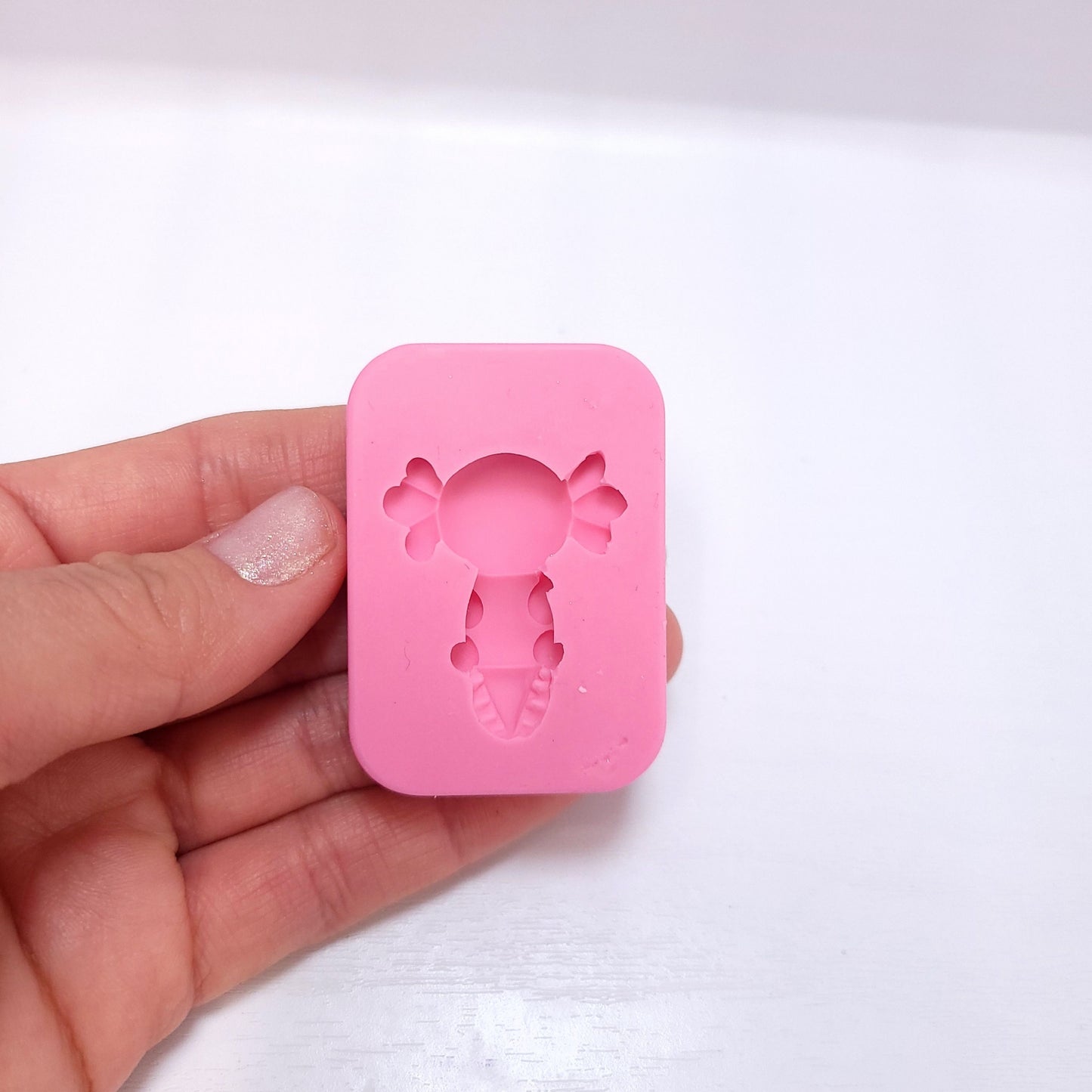 Axolotl Silicone mold, Axolotl Earring silicone mold, miniature Axolotl mold, Axolotl resin mold Flexible NC060