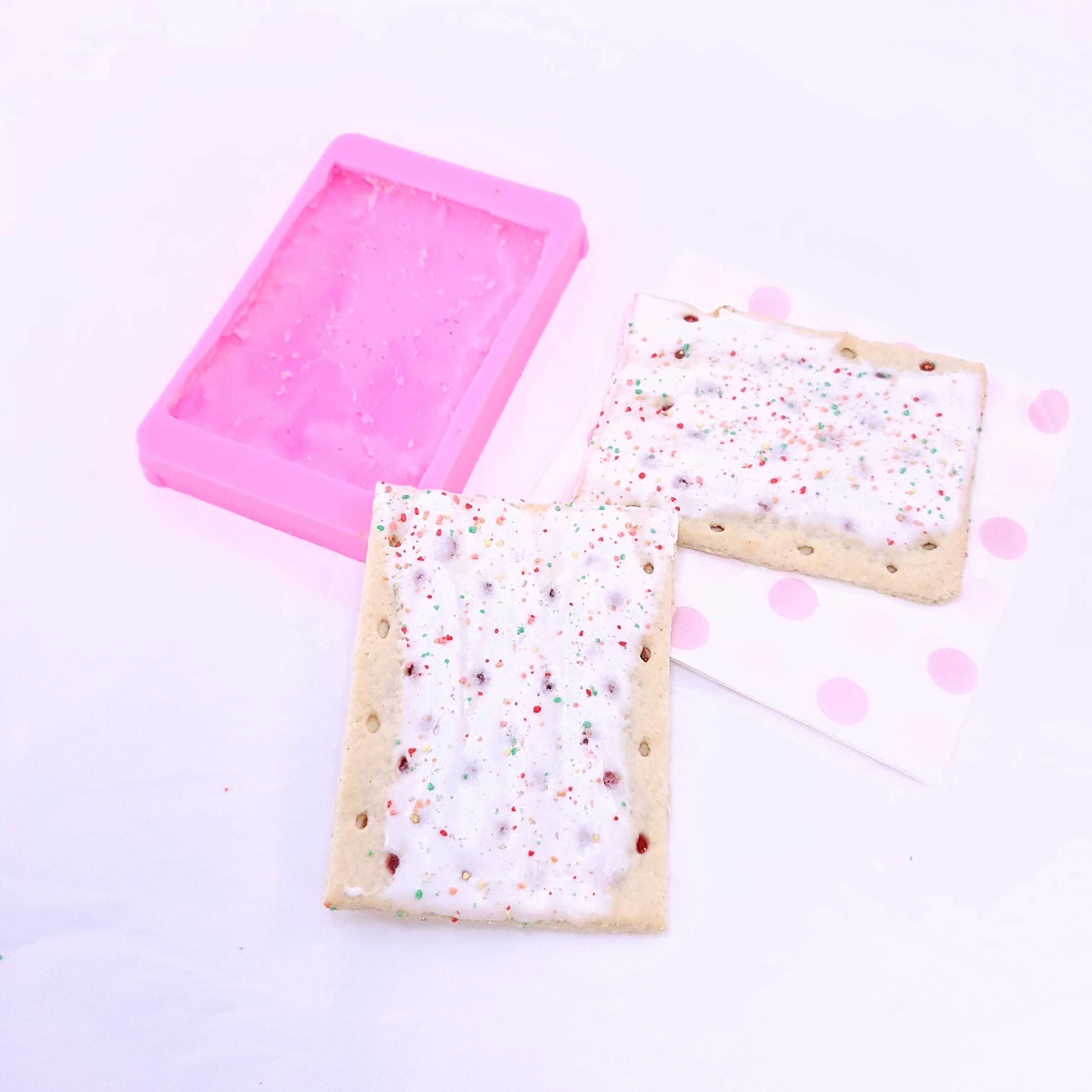 Pop cake tart mold, cookie Soap and Candle Mold, Wax melts silicone mold,  Mold for Resin NC087